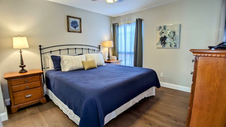 Bedroom with king bed
