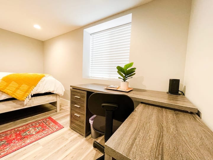 Súper acogedor, y cada dormitorio tiene mucho espacio.