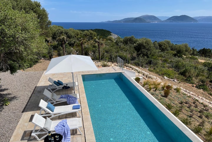Villa Pinea - Nouvelle Villa Moderne En Bord De - Lefkada