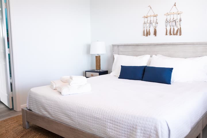 Plenty of room to spread out on this king bed.