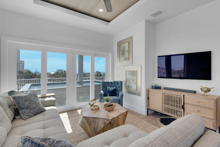 Surf and City | Sleek Design w/ Pool + Gulf Views