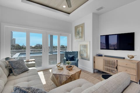 Surf and City | Sleek Design w/ Pool + Gulf Views