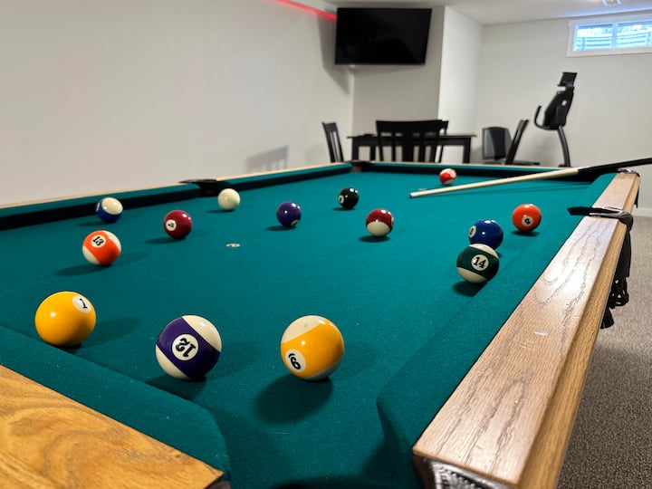 Game Room Pool Table FoosballFamily Focused Houses for Rent in
