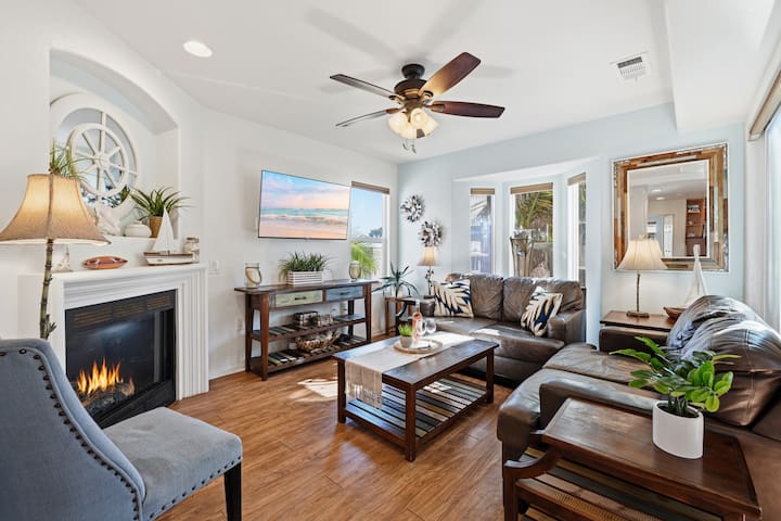 Nautical Beach House 2 | 3BR Steps to Beach + Deck