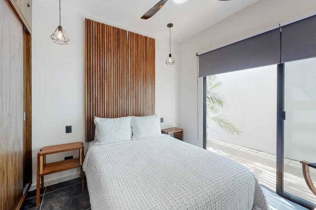 Sleep like a royal family member on the king-size bed in the master bedroom.