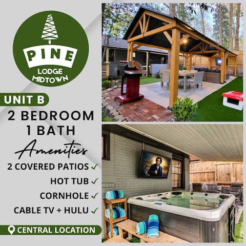 Popular Airbnb listing: Private Luxury Oasis | Hot Tub | 2X 50"Outdoor TVs in Piedmont Heights
