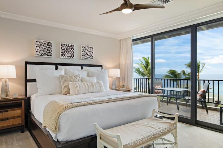 Boresha chumba cha kulala chenye lanai na mandhari ya bahari!