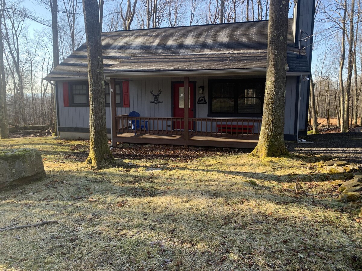 Watch the deer while relaxing in nature! Cabins for Rent in Terra