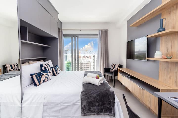 Zcotovia, Cama Queen, Smarttv, Wifi, Andar Alto - Moema