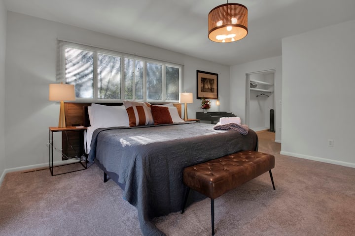 Large King Size Bed with 12" mattress.  