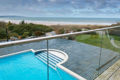 Gwynaeth Gwyn-Swimming pool, hot tub and sea views