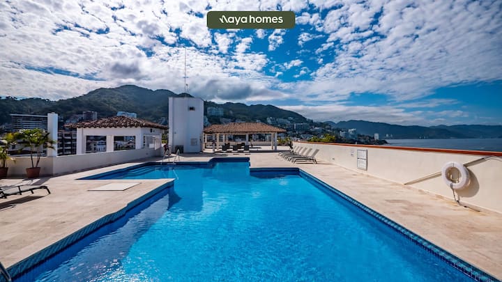 Ocean View 2br Condo-balcony-beach-pool - 902 - Puerto Vallarta
