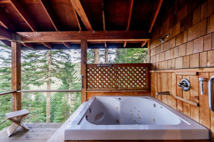 Cabin w/ Wood Stove & Jacuzzi @ Green Springs Inn - Cabins for