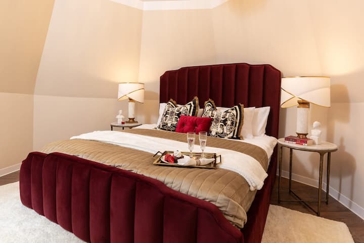 Surrender to refined comfort in our meticulously adorned bedroom retreat.