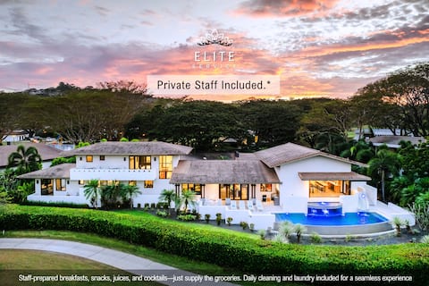 Villa Only 2-Min Golf Cart Ride to Conchal Beach!