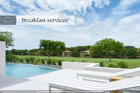 Villa Only 2-Min Golf Cart Ride to Conchal Beach!