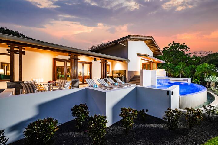 Villa Only 2-Min Golf Cart Ride to Conchal Beach!