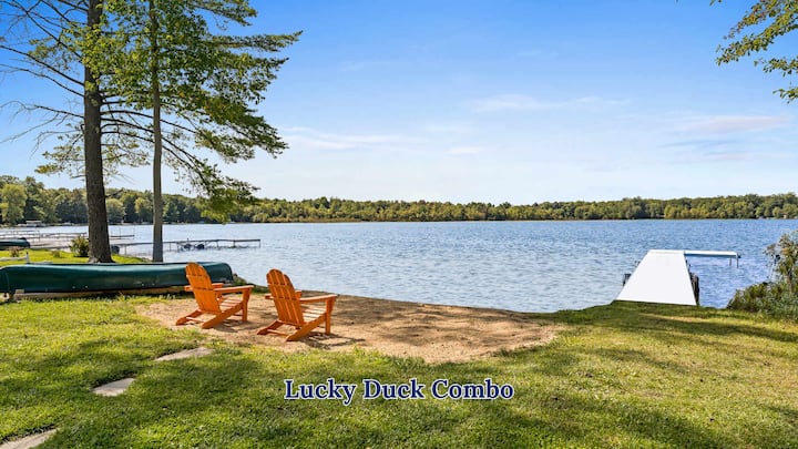 Two Homes: 1-Hot Tub; 2-Lakefront w/Dock, Big Yard