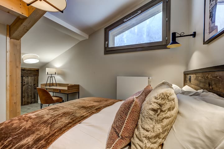 3号卧室，灵活的双人房或双床房 