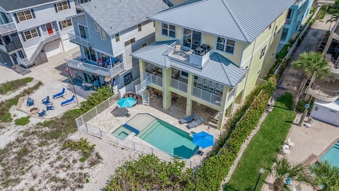 Beach Front Paradise w/Pool & Hot tub sleeps 18