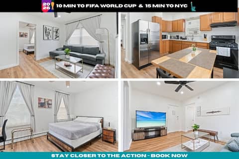 Cozy Retreat 15Min to NYC, FIFA, Mall,FREE Parking
