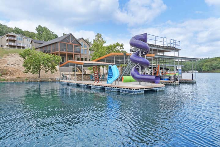 Luxury Home w/ Amazing Dock, Boat Slip & Slides