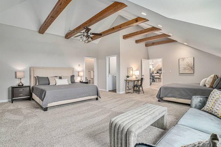 Two King Beds, Ensuite Access, and a Seamless Connection to Living Area.