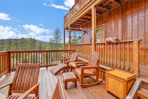 *Fawnskin Cozy Lakeview Log Cabin*Pool table*BBQ*