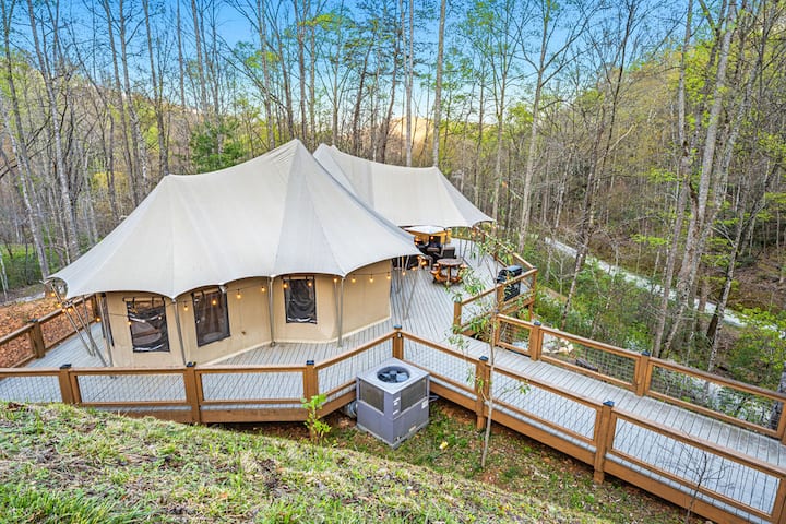 Foxfire: Luxury 2BD Authentic Glamping Safari Tent - Tents for