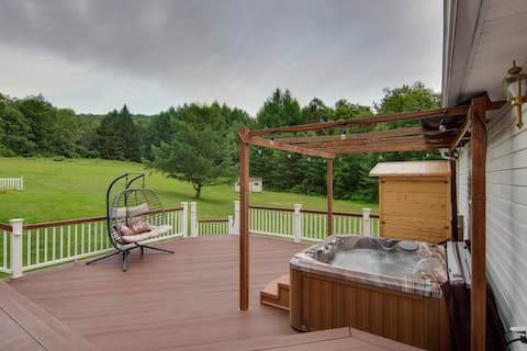 Sauna, Spa & Stargazing: Coudersport Home!