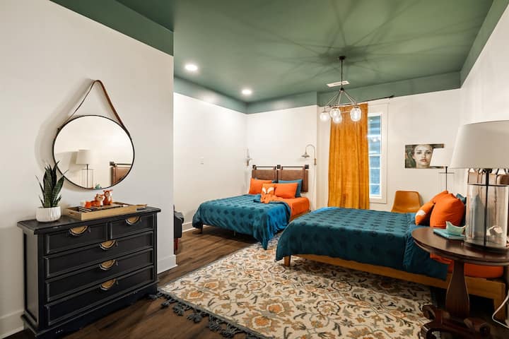 Dormitorio “Fox Croft” con CAMA QUEEN DOBLE y BAÑO PRIVADO
