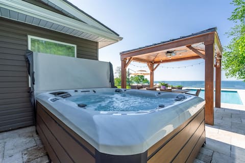 Lakefront Luxury | Pool, Hot Tub, Wine Route