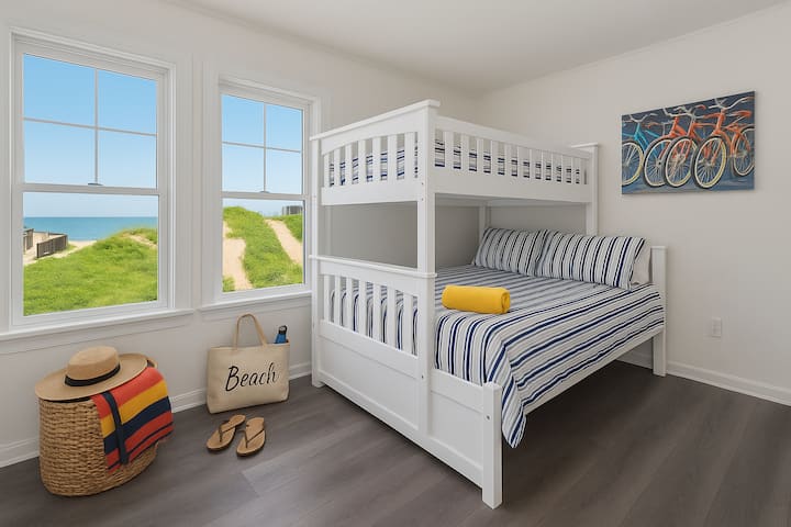 The Crow's Nest (BR5) – Chambre superposée amusante pour enfants et adolescents avec vue sur l'océan | Coastline Haven, OBX