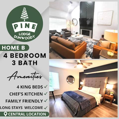 Popular Airbnb listing: 4 Bedroom, 3 Bath | 4 King Beds | Central Location in Sandy Springs