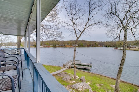 Lakefront Arkansas Abode - Deck, Grill & Fire Pit!