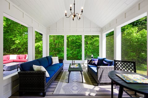 Door County Cottage Game Rm, Screen Porch, Firepit