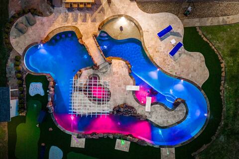 $ Half  A Million Dollar Backyard w/LAZY RIVER $