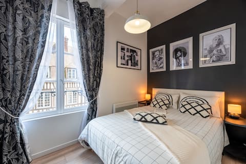 Studio Center Pont-Audemer, 20 min to Honfleur