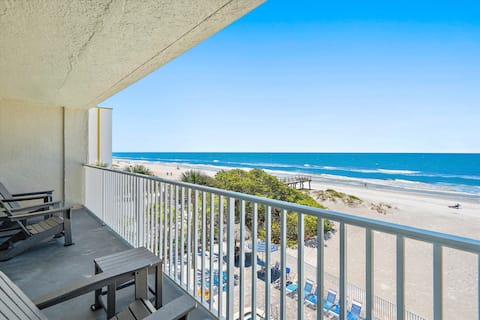Direct Beachfront Living with Oversized Balcony