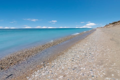Private Beach on Lake Michigan