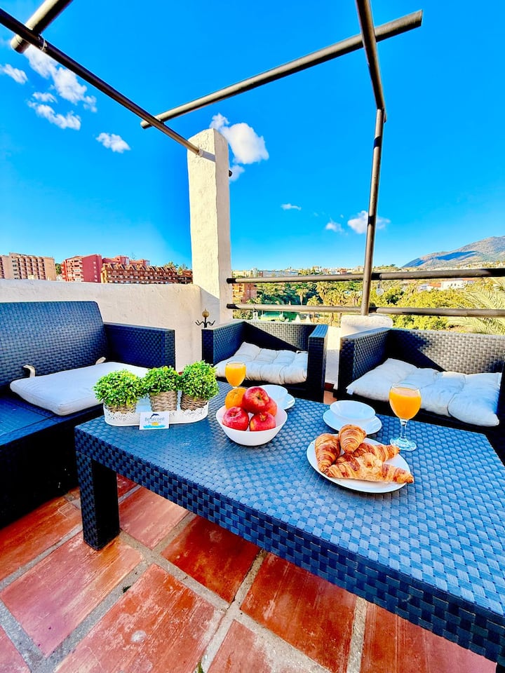 Appartement 1 Chambre Avec Grande Terrasse, Bbq - Benalmádena
