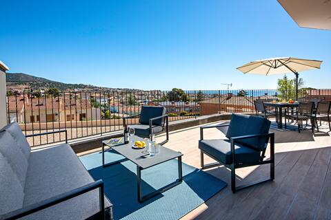 Precioso apartamento en Alella con vista al mar