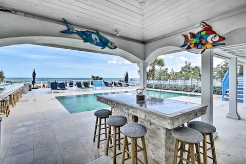 NEW! Lavish Beachfront House w/ Outdoor Kitchen!