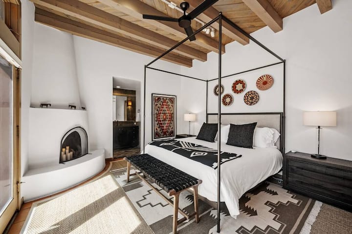 Primary bedroom with king bed