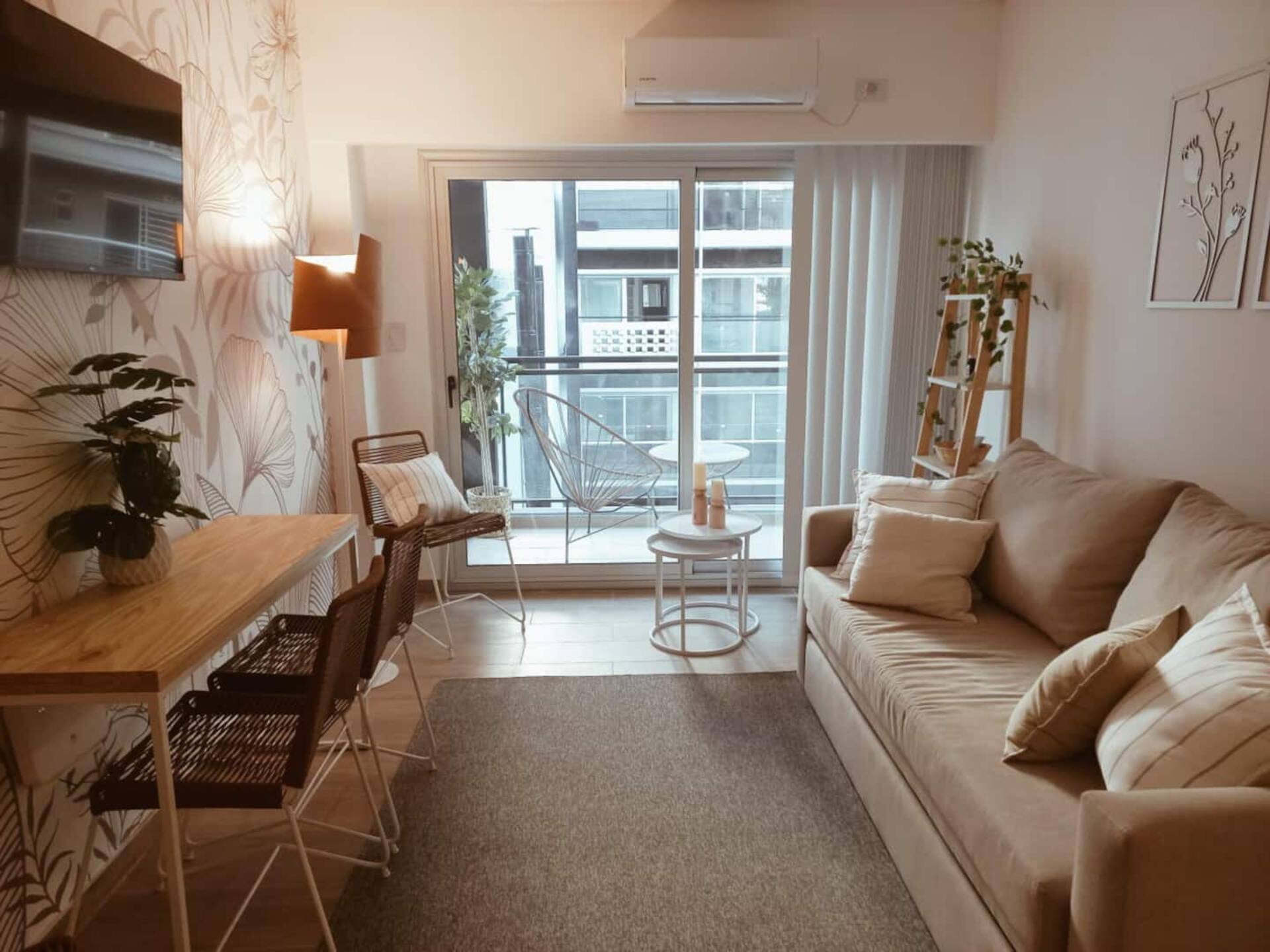 Apartamento de 1 quarto em Palermo com máquina de lavar