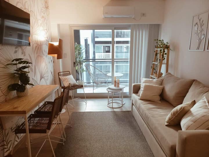 Apartamento de 1 quarto em Palermo com máquina de lavar