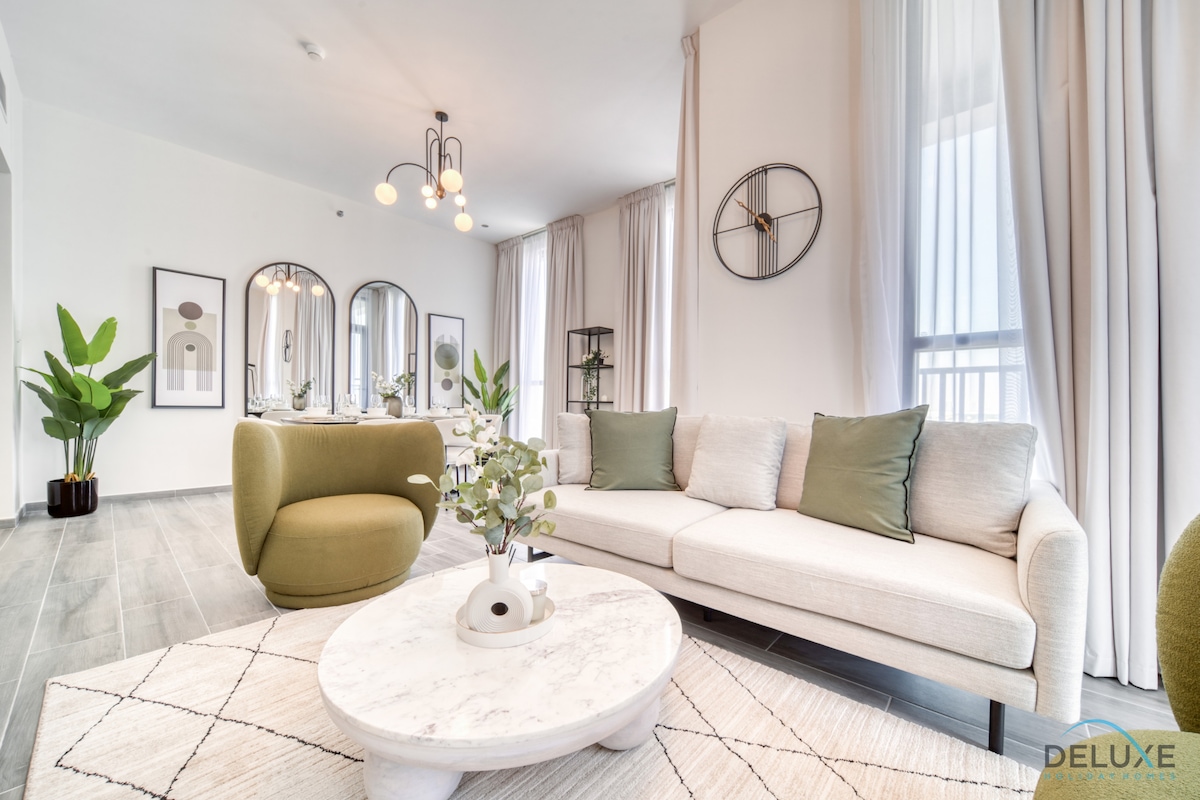 Top performing Airbnb: Peaceful 2BR w/ Assist Room at Mesk 1 Midtown DPC in Me'aisem First