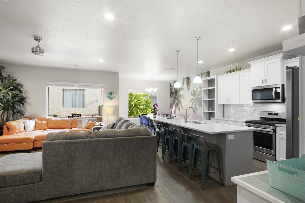 בית ציון - סלון ומטבח עם קונספט פתוח