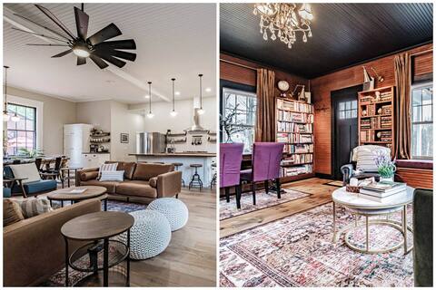 Stunning Schoolhouse & Library*2 Hot Tubs*Near Lak