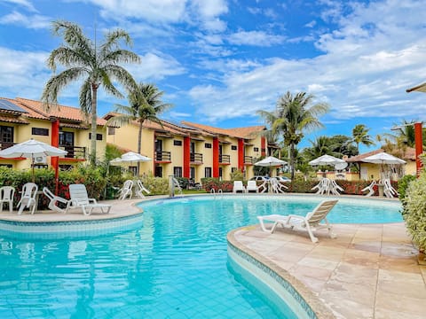 With 3 Suites, swimming pool, sauna, beachfront